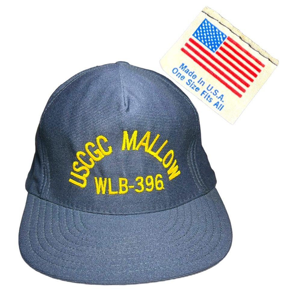 Vtg Navy UNITED STATES COAST GUARD CUTTER SnapBack Hat